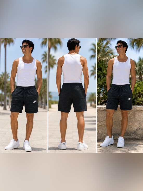 Nike Other - Nike Advance 15 Knit Shorts Men’s Medium Black Heather Drawstring Zip Pocket